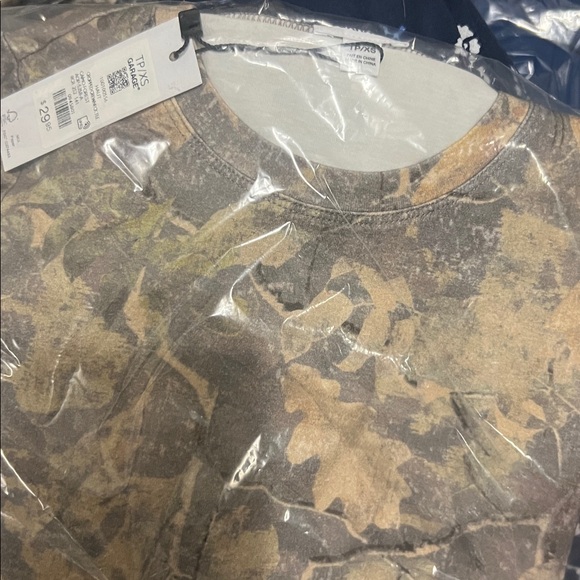 NWT Garage Cropped Crewneck T-Shirt Camo Forest XXS/XS/S/M/L - Picture 3 of 4